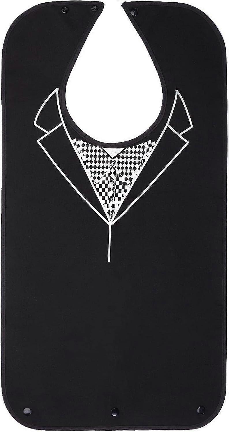 Classic Check Adult Bibs for Elderly Waterproof Washable Bib