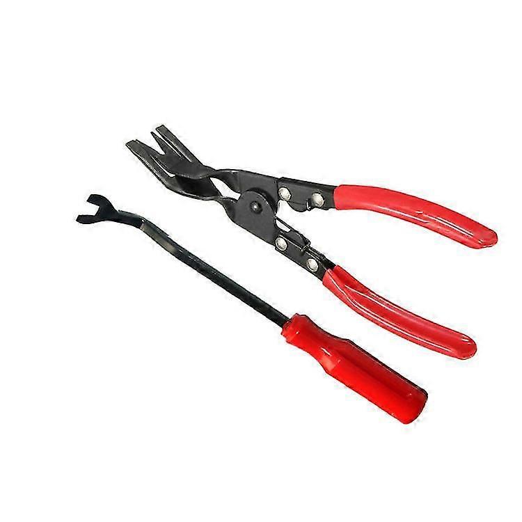 Auto Trim Removal Tool Kits, Clamp Sets And Fastener Removers - Repair Kits For Auto Door Trim And Panel Dashboards2pcs-red