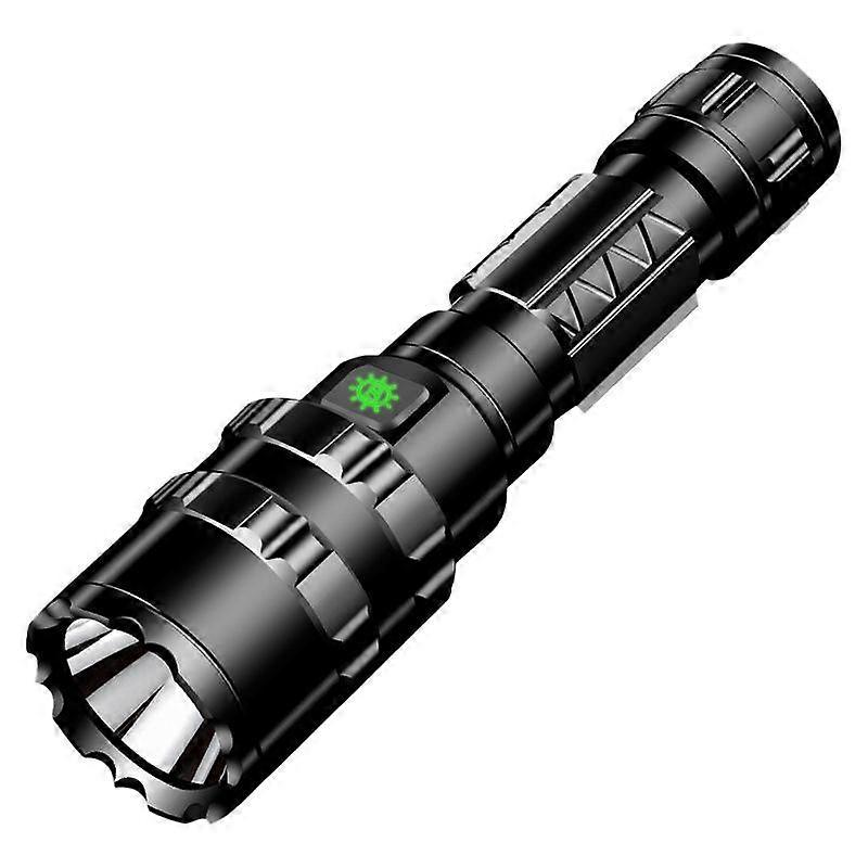 LED Tactical Hunting Flashlight USB Rechargeable Waterproof Torch Lamp