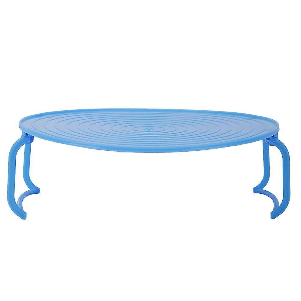 Multifunctional Microwave Oven Heating Layered Steaming Tray Heavy Duty Steaming Rack (Blue)