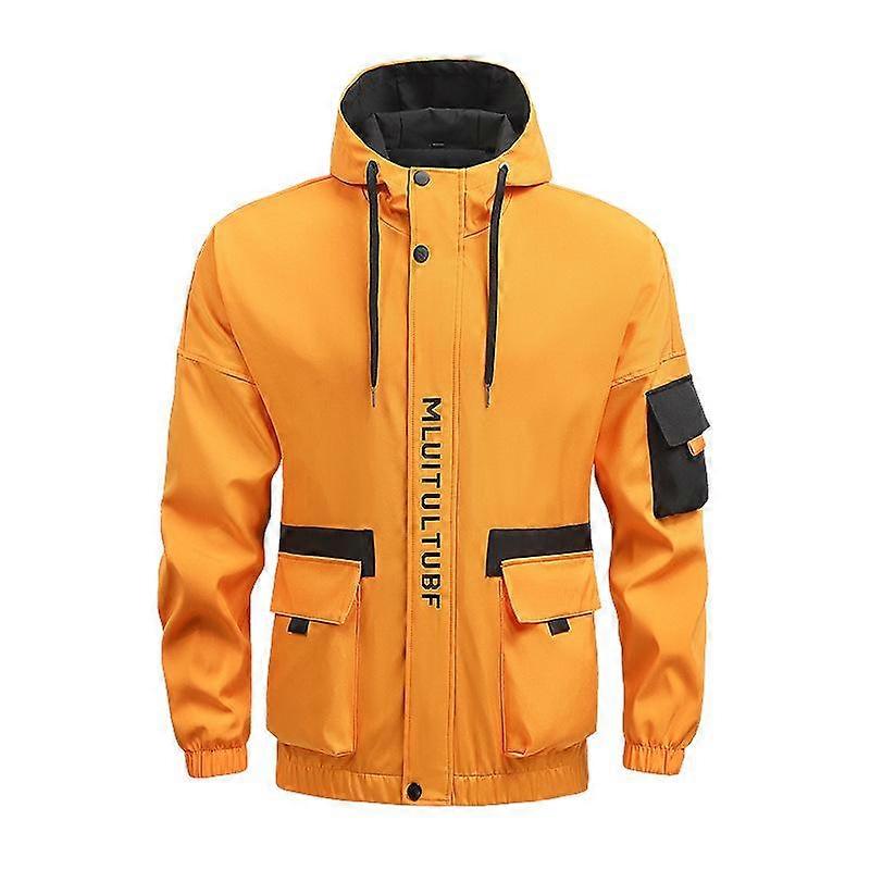 Hooded Jacket for Men Jacket Men's Windbreakers Zipper Coats Spring Autumn Slim Cargo Jackets Male Casual Sportswear