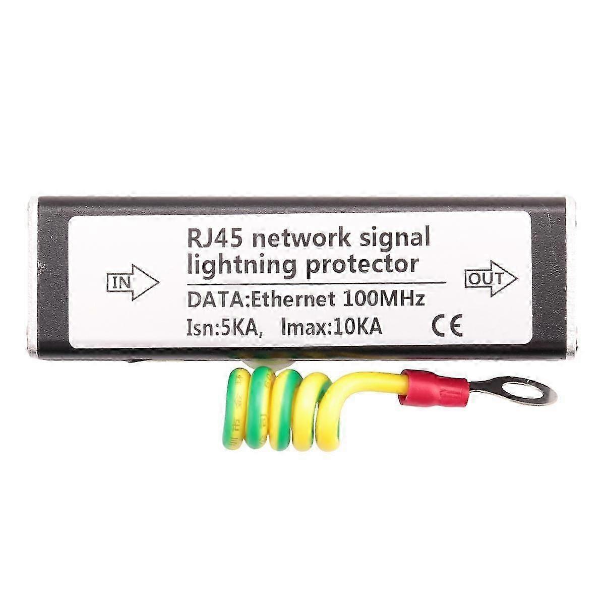 RJ45 Plug Ethernet Network Surge Protector Thunder Arrester 100MHz