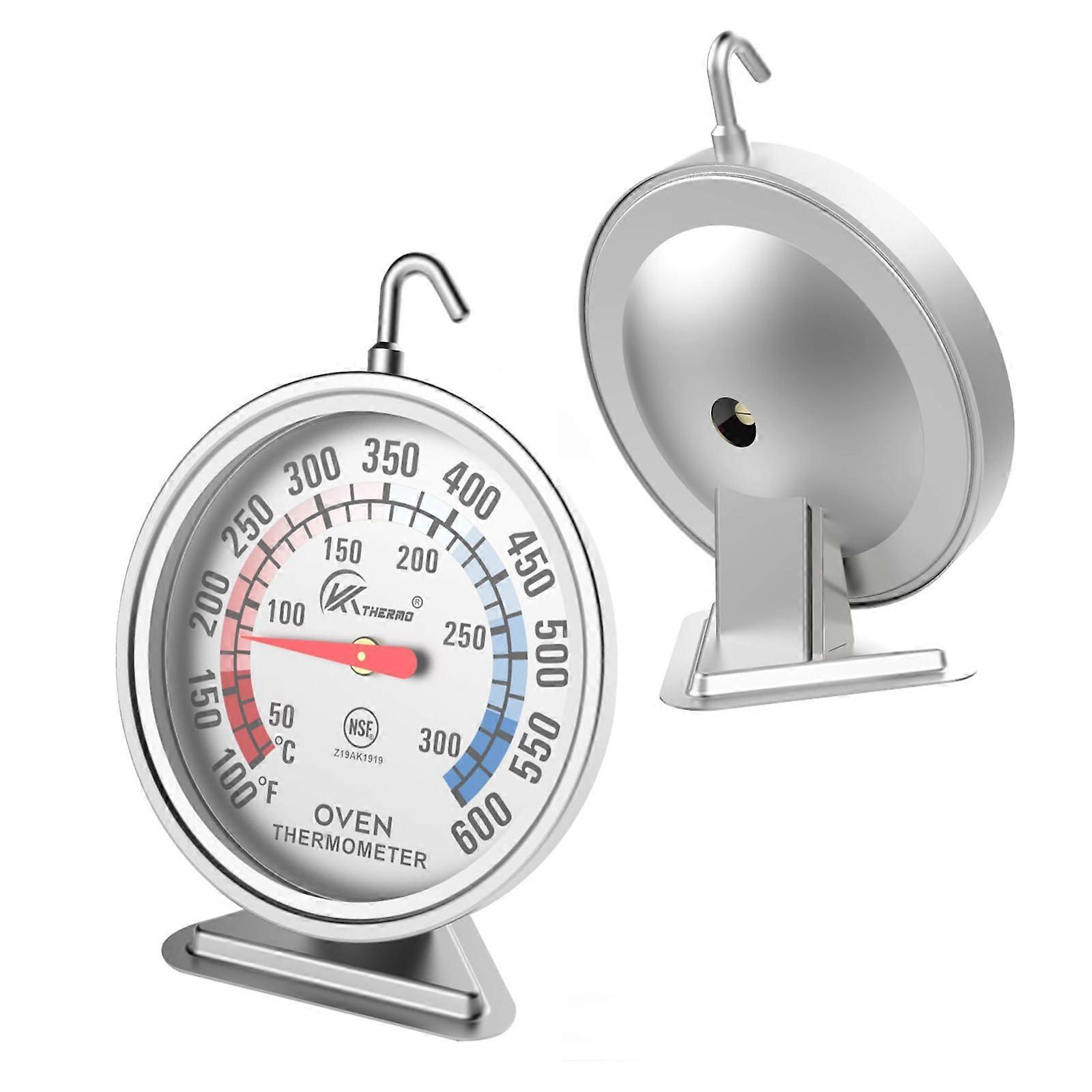 Oven Thermometer 1-Pack - 360° Rotary Hook for Gas/Electric Ovens