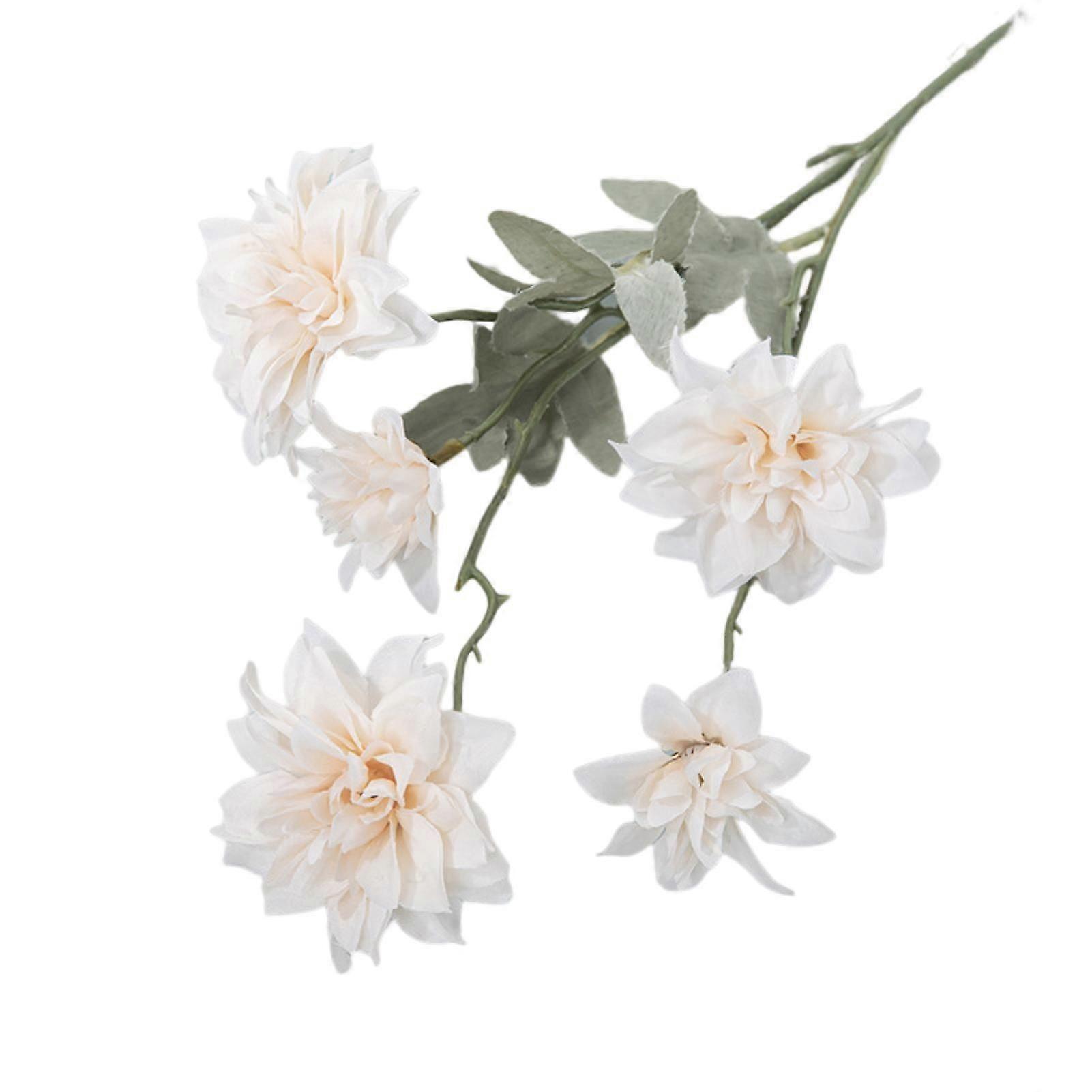 Fake Flower Maintenance Free Not Withered Realistic Looking No Need to Water Decorative Table Centerpiece Vibrantly Colored 5 Head High Simulation Art
