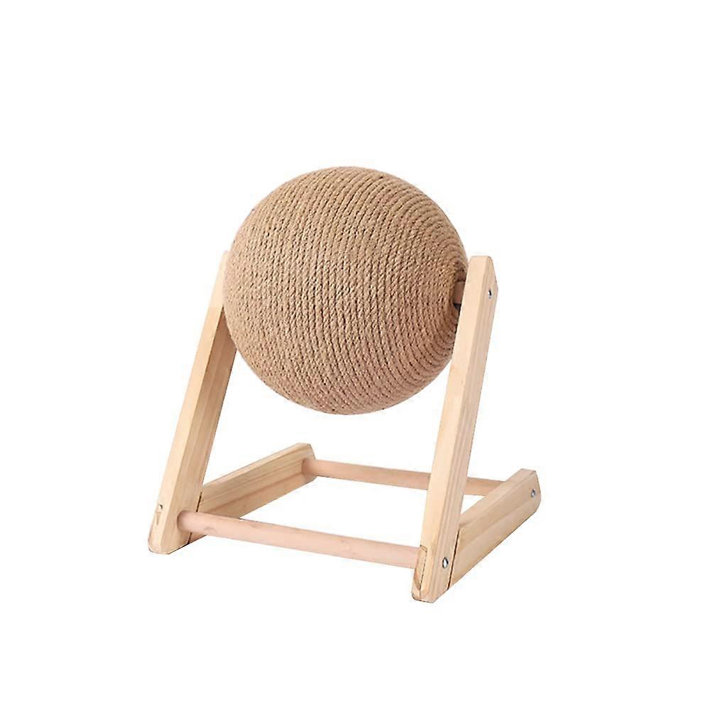 Cat Scratcher Toy Ball - Natural Sisal Rotatable Indoor Scratching Toy for Cats - Size S, Type 2
