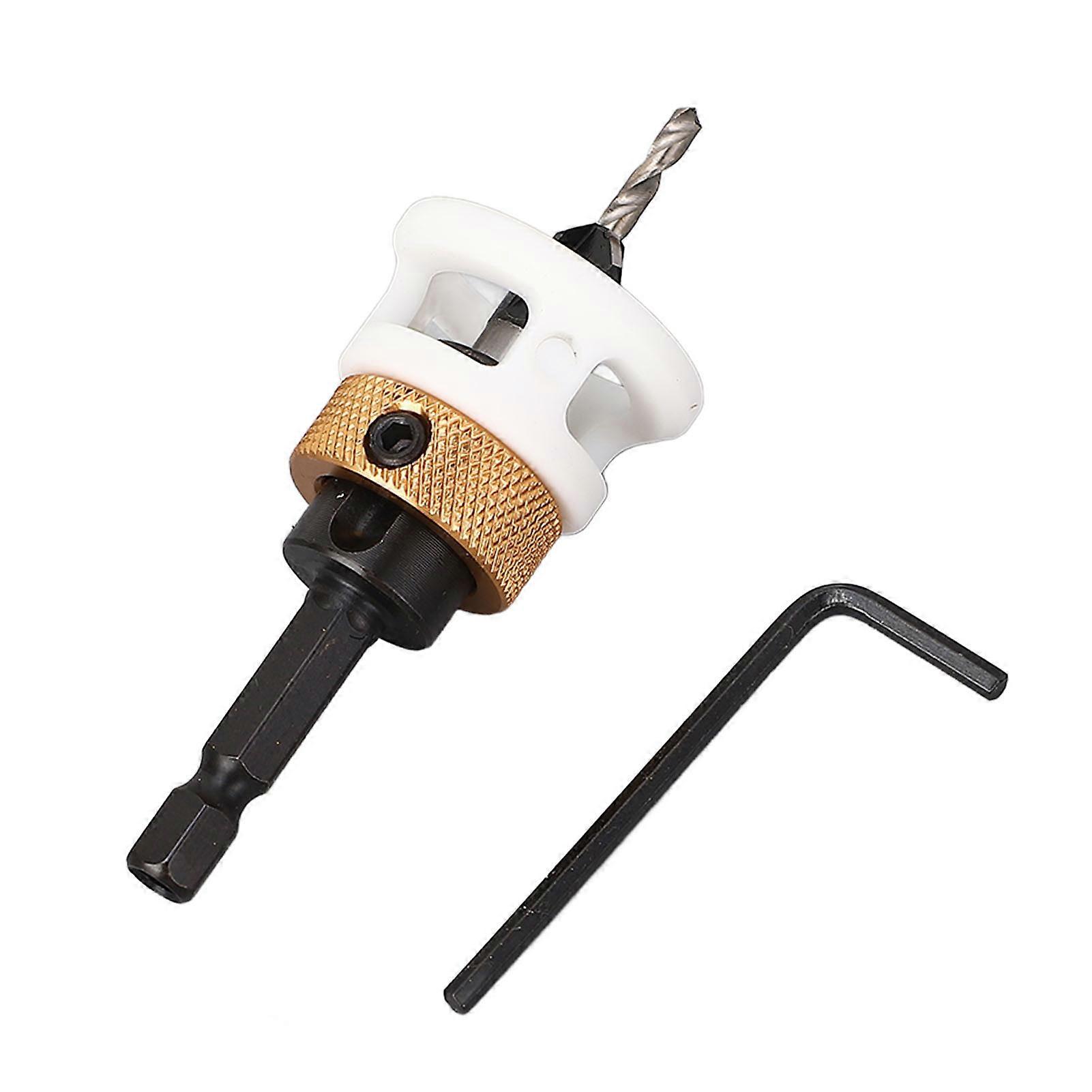 4 Flute Step Drill Bit Alloy Steel Depth Adjustable Countersink Drill Bit with Stop Collar for Woodworking Projects