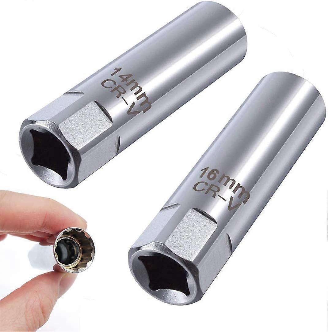 Spark Plug Socket 14mm 16mm | Spark Plug Socket with Magnetics | 3/8" Twelve Point Spark Plug Socket | Spark Plug Wrench Tools | Spark Plug Removal W