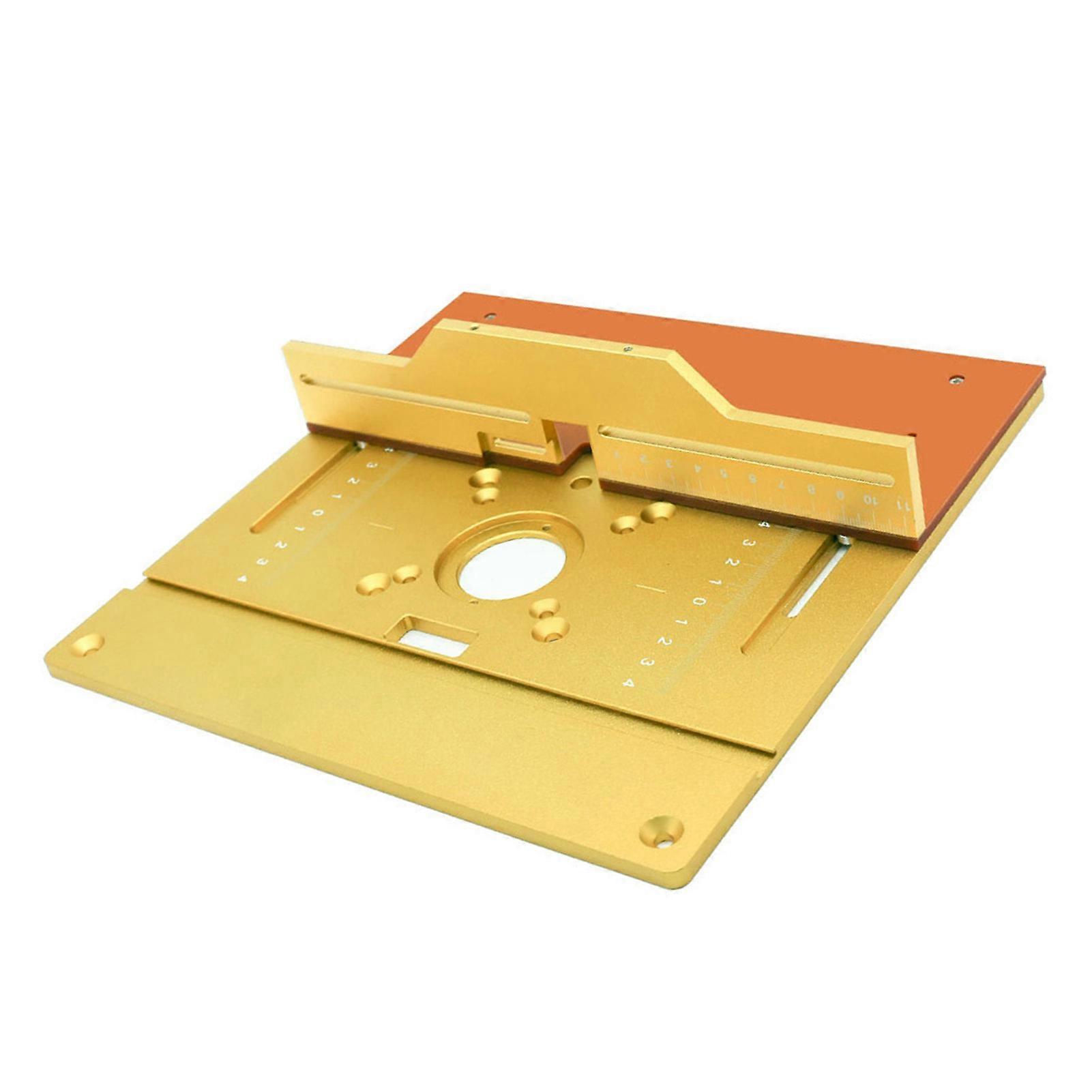 Set of 3 Router Table Insert Plate Aluminum Alloy Wood Milling Flip Board Trimming Machine Engraving Auxiliary Tool Woodworking Benches