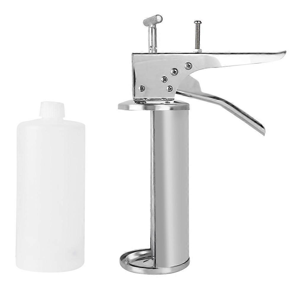 Stainless Steel Hamburger Sauce Gun Salad Sauce Gun Dispenser with Bottle