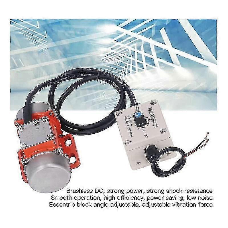 30W Concrete Vibrator, 4000RPM Electric Vibrating Motor with Speed Controller & Adjustable Exciting