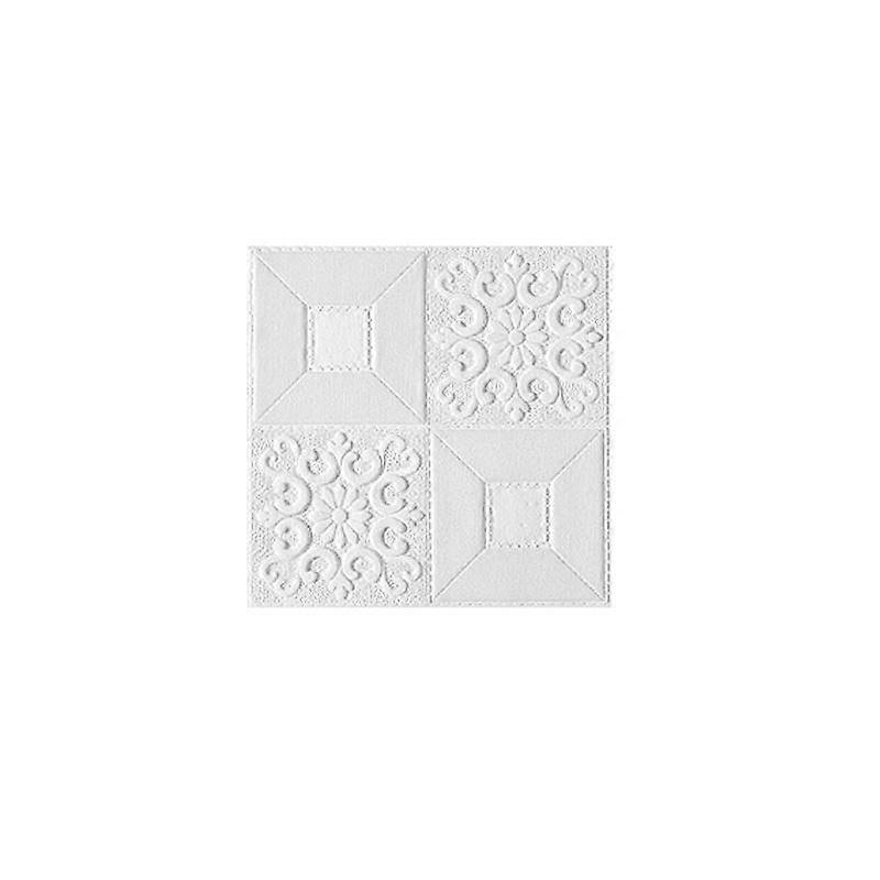 1/5/10Pcs 35x35cm 3D Wall Sticker Ceiling Panel Roof Decoration Self Adhesive Foam Wallpaper