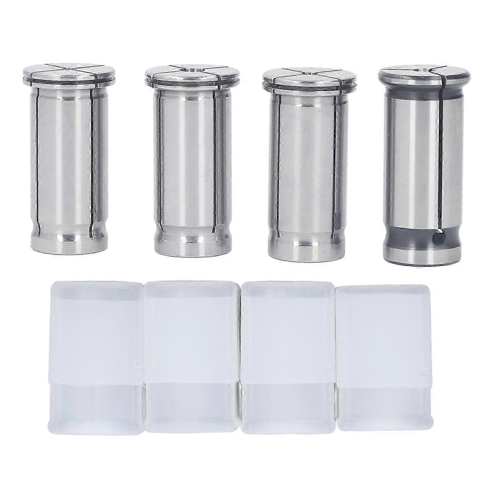 4PCS Die Grinder Collet High Accuracy C25 Series Grinding Machine Straight Shank Clamping Collet