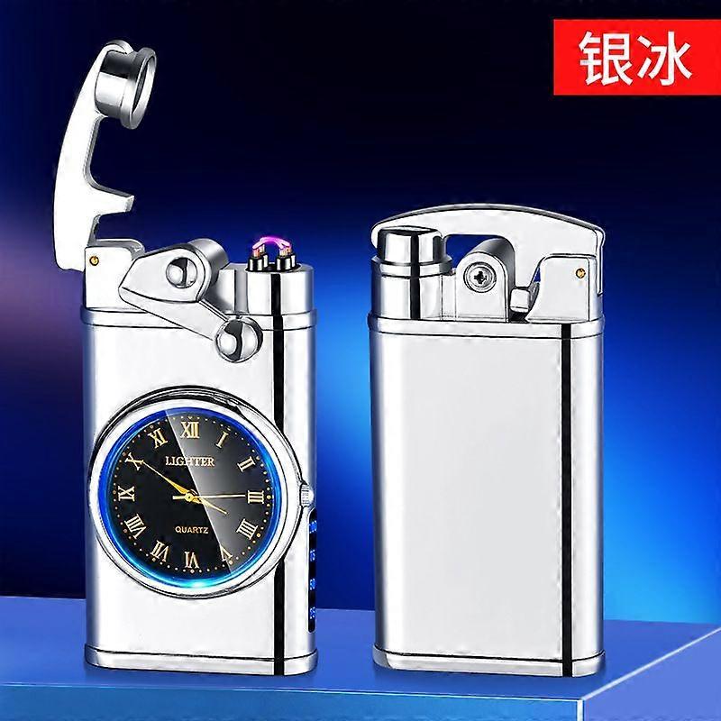 Hefeng Hf2305 Quartz Watch Rocker Arm Tungsten Wire Cigarette Lighter Usb Charging Windproof Electric Heating Tungsten Wire Lighter