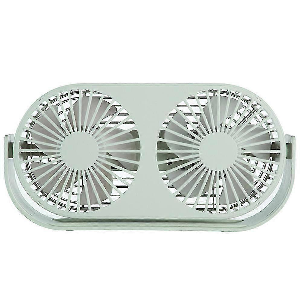 Double Desk Fan Small Tabletop Fan Operation Portable Mini USB Fan