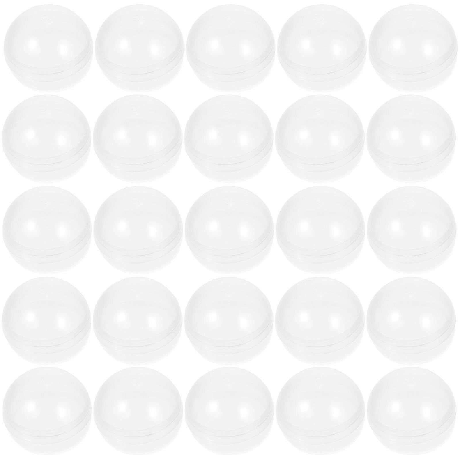 50pcs Clear Fillable Capsules Multi-purpose Twisted Balls