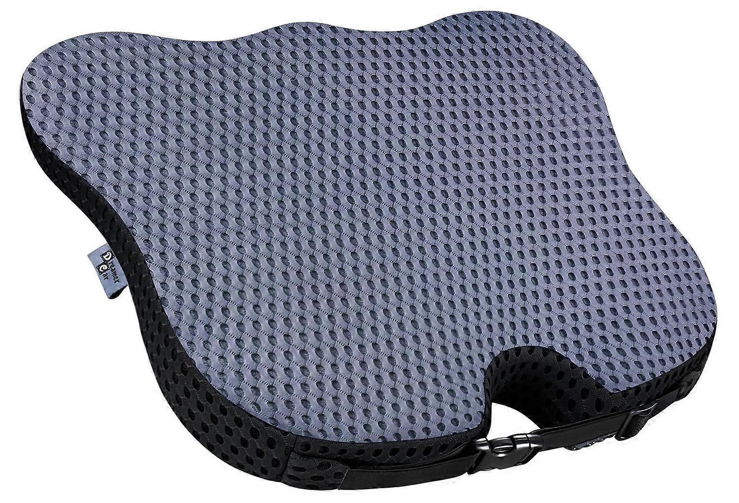 Soft Dense Memory Foam Car Seat Cushion for Comfort and Support, Ergonomic Design, Universal Fit, Black Color