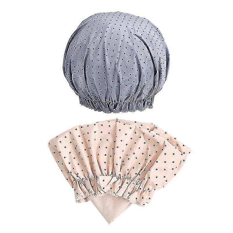 2pcs Plastic Bathing Cap
