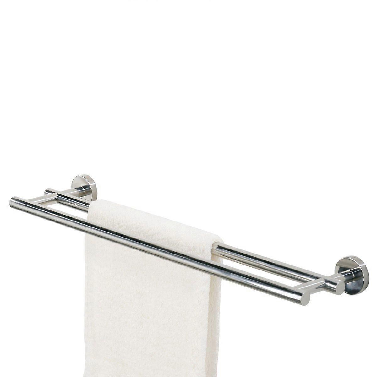 Stainless steel polished chrome towel rack 58.1 x 5 x 13 cm