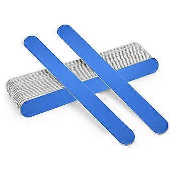 25 Pack Nagelvijl Set, 100/180 Korrel Nagelplaten voor Natuurlijke, Gel & Acryl Nagels, Wasbare Dubbelzijdige Kit