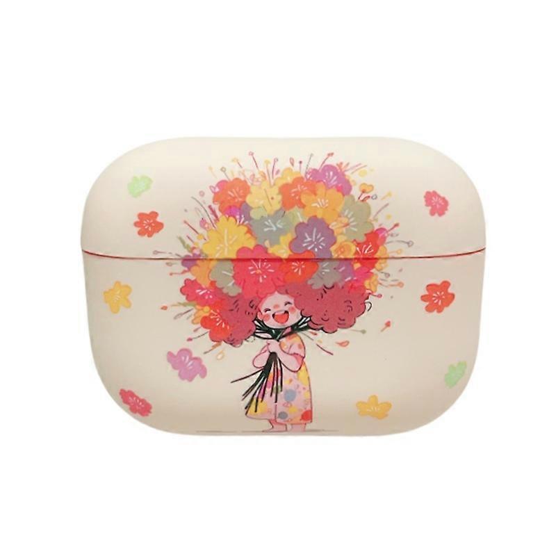 Girl Pattern Earbuds Box Frosted TPU Case