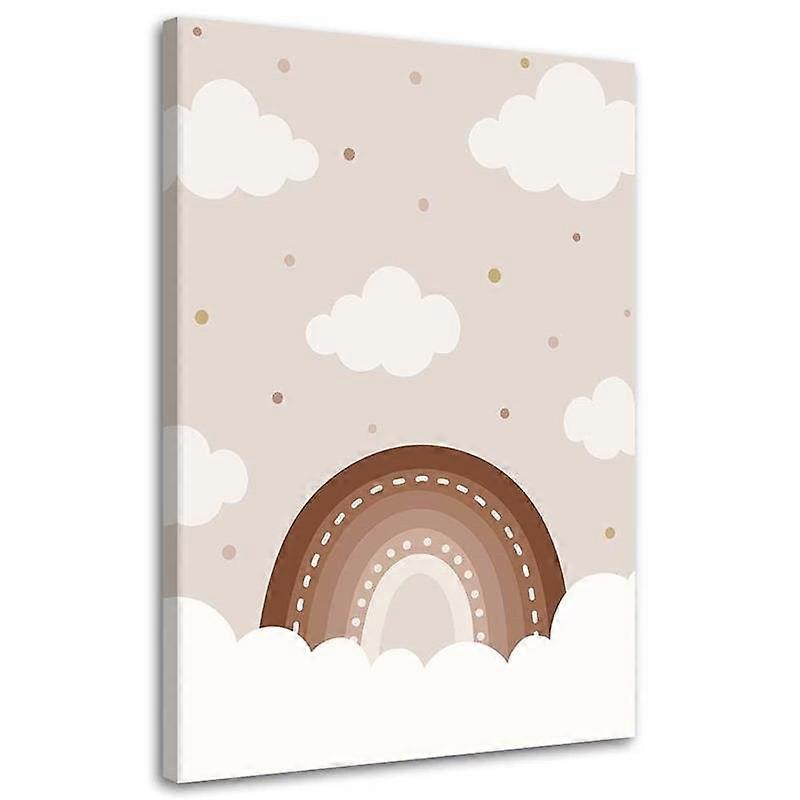 Lienzo, Nubes sobre el arco iris - 60x90