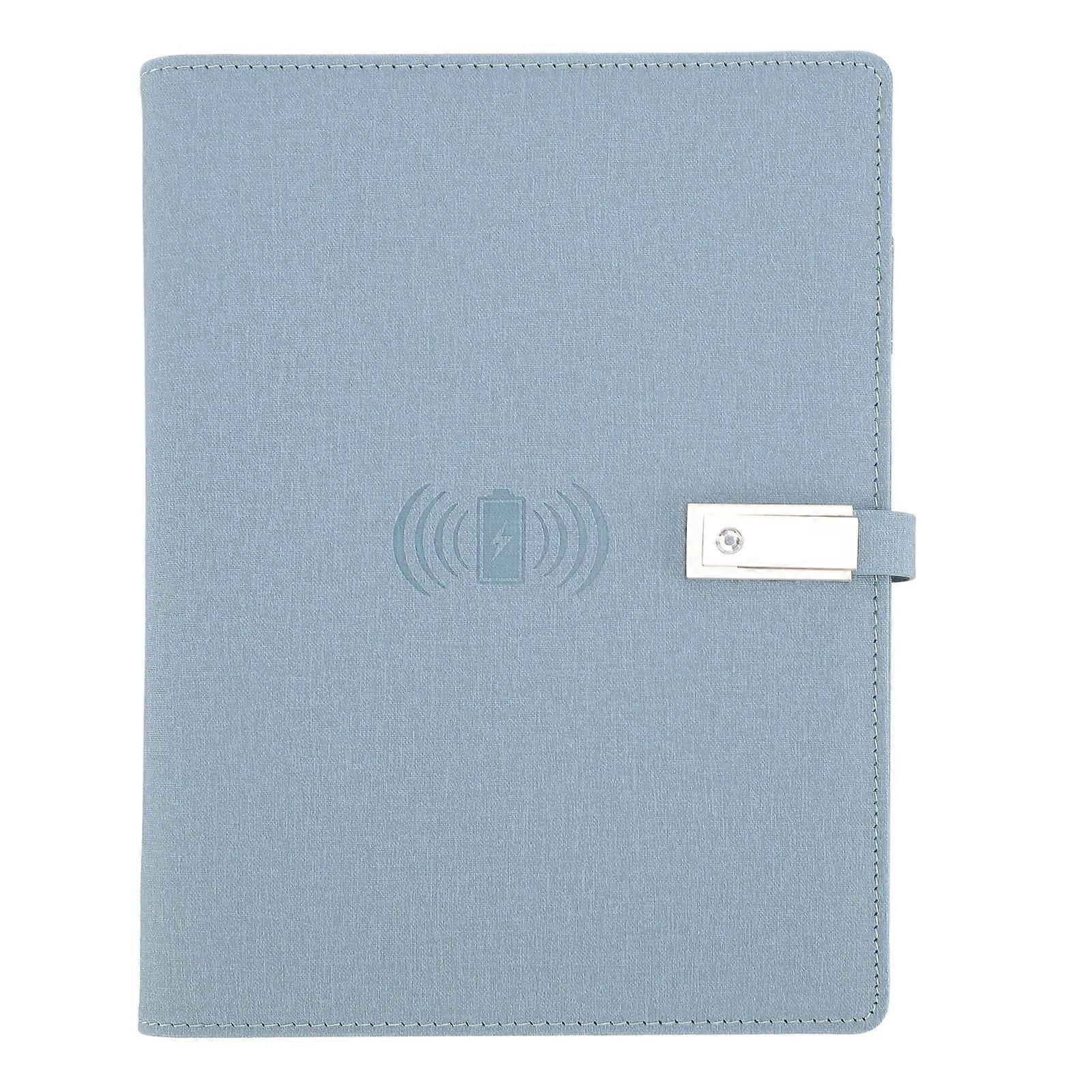 160 Pages Wireless Charging Smart 8000mAh Mobile Power Notebook with USB Flash Drive for Business Meetings Daily Study