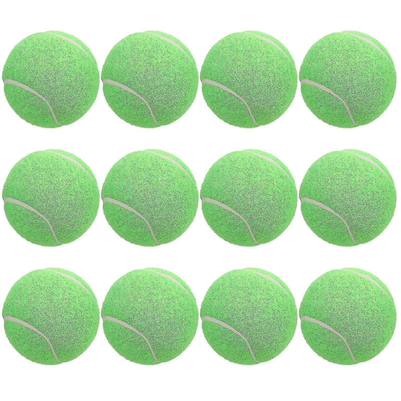 Unisex Green 12 Packs Pressure Matching And Training Tennis Balls 12-Pack