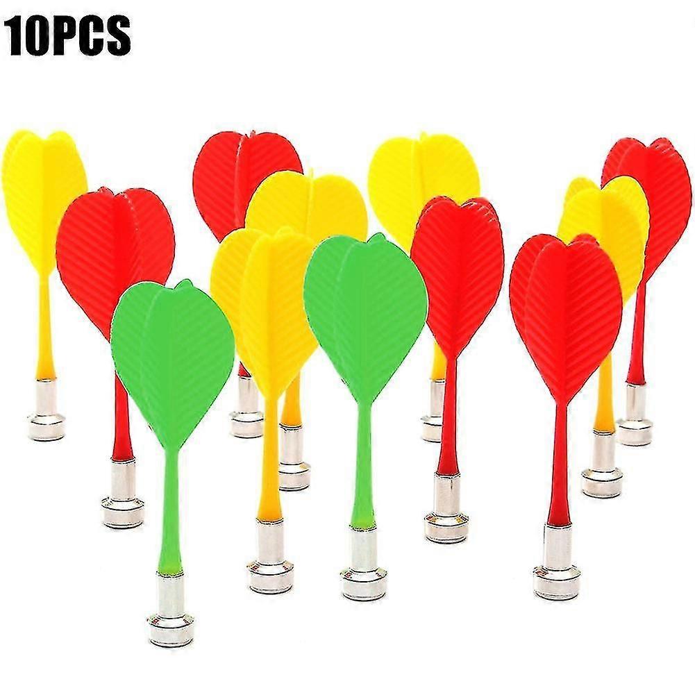 10 Pcs Replacement Magnetic Darts Plastic Wing Dart For Magnet Dartboard Target Game Toys
