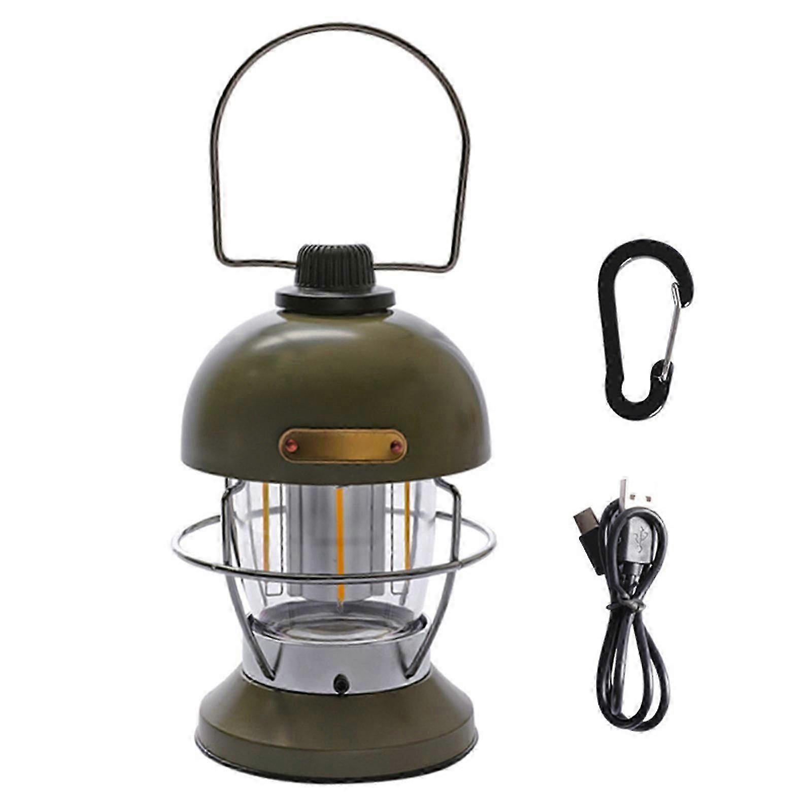 Outdoor Usb Lamp Tent Lights Camping Charging Retro Without Base Rechargeable Three Modes Lanterns