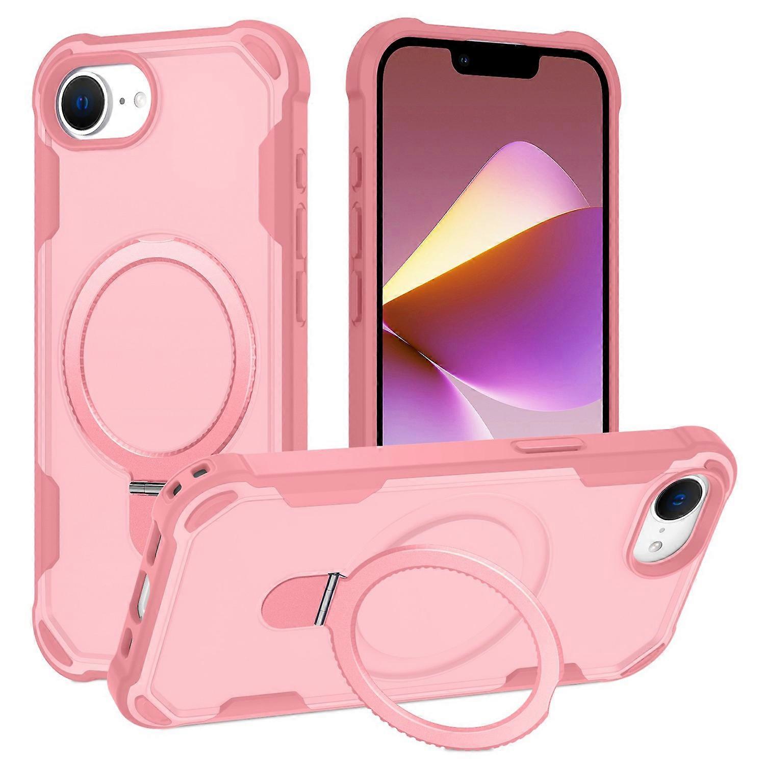 For iPhone 16e Case Compatible with MagSafe Kickstand TPU+PC Shockproof Phone Back Cover