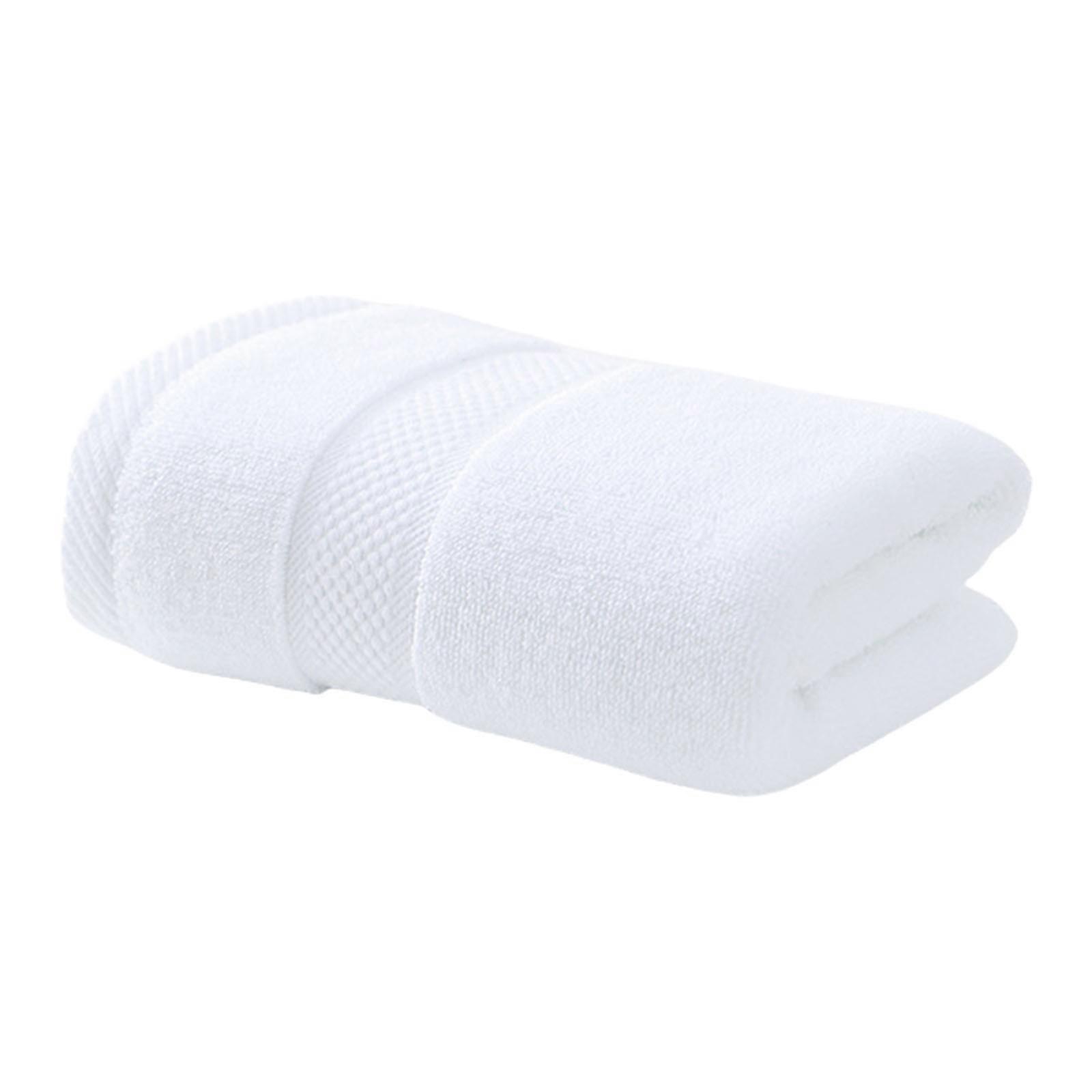 Soft Cotton Towel Washcloth Hand Towels for Convenient Storage in Any Home Setting Swimming Pool Towels Super Soft White 35x74