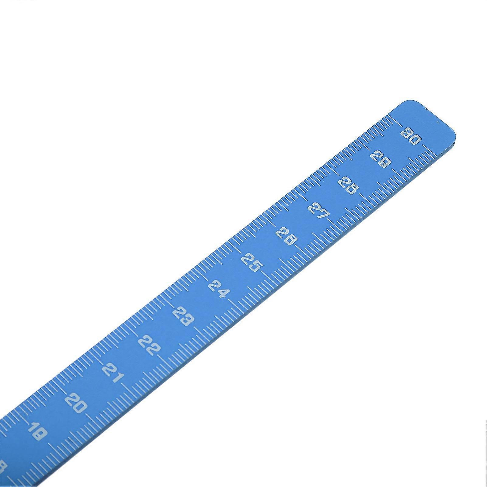T Shaped Bow Square Compound Recurve Archery Bow Adjustment Ruler Stainless Steel Bowstring Measurement Tool Blue