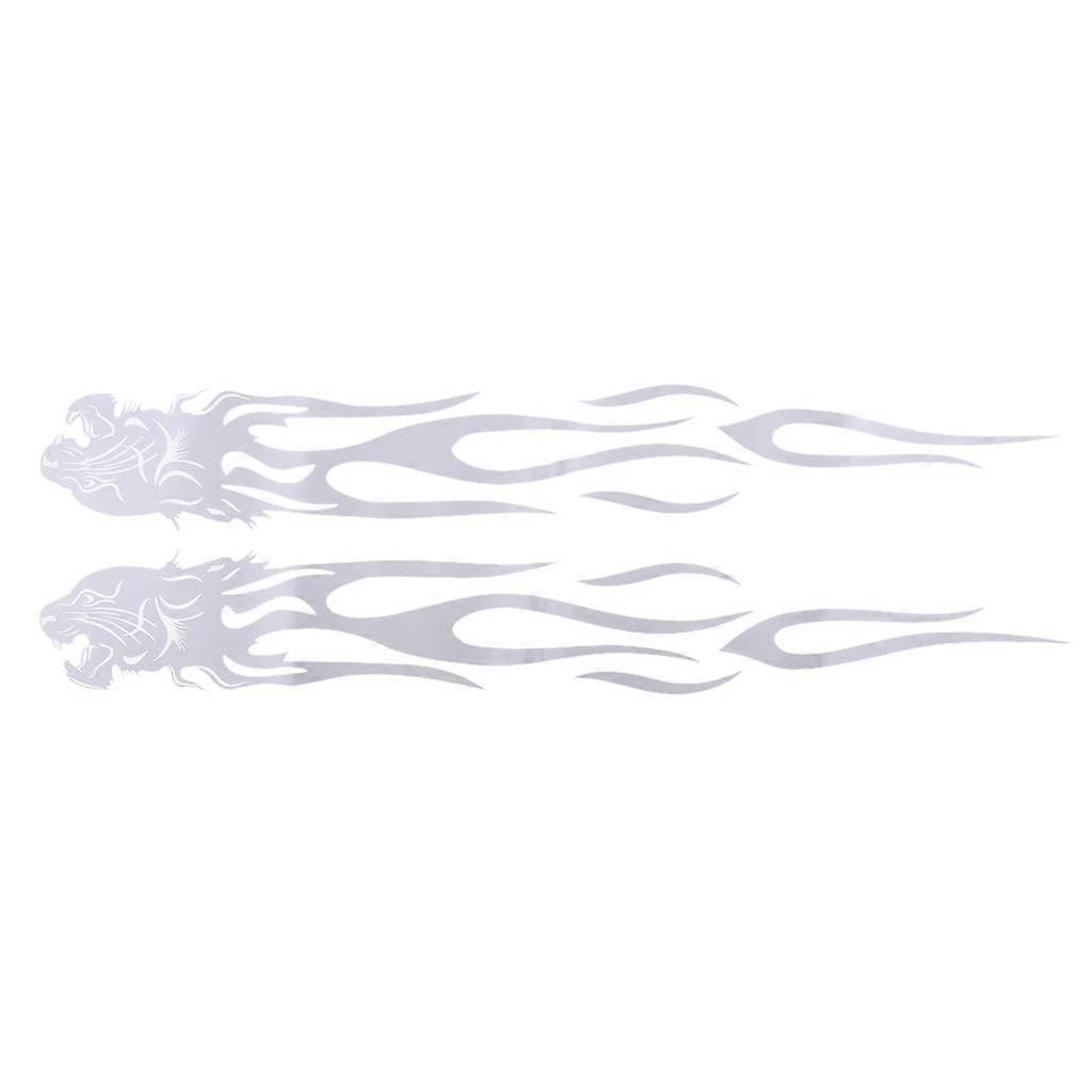 Custom Universal Motorcycle Flame Gas Tank Decal Set 35