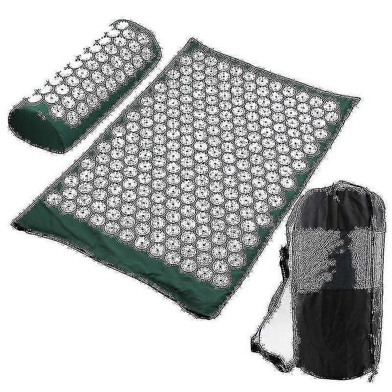 5color/ヨガ指圧マットと枕セットバッグ、マッサージ鍼灸マット