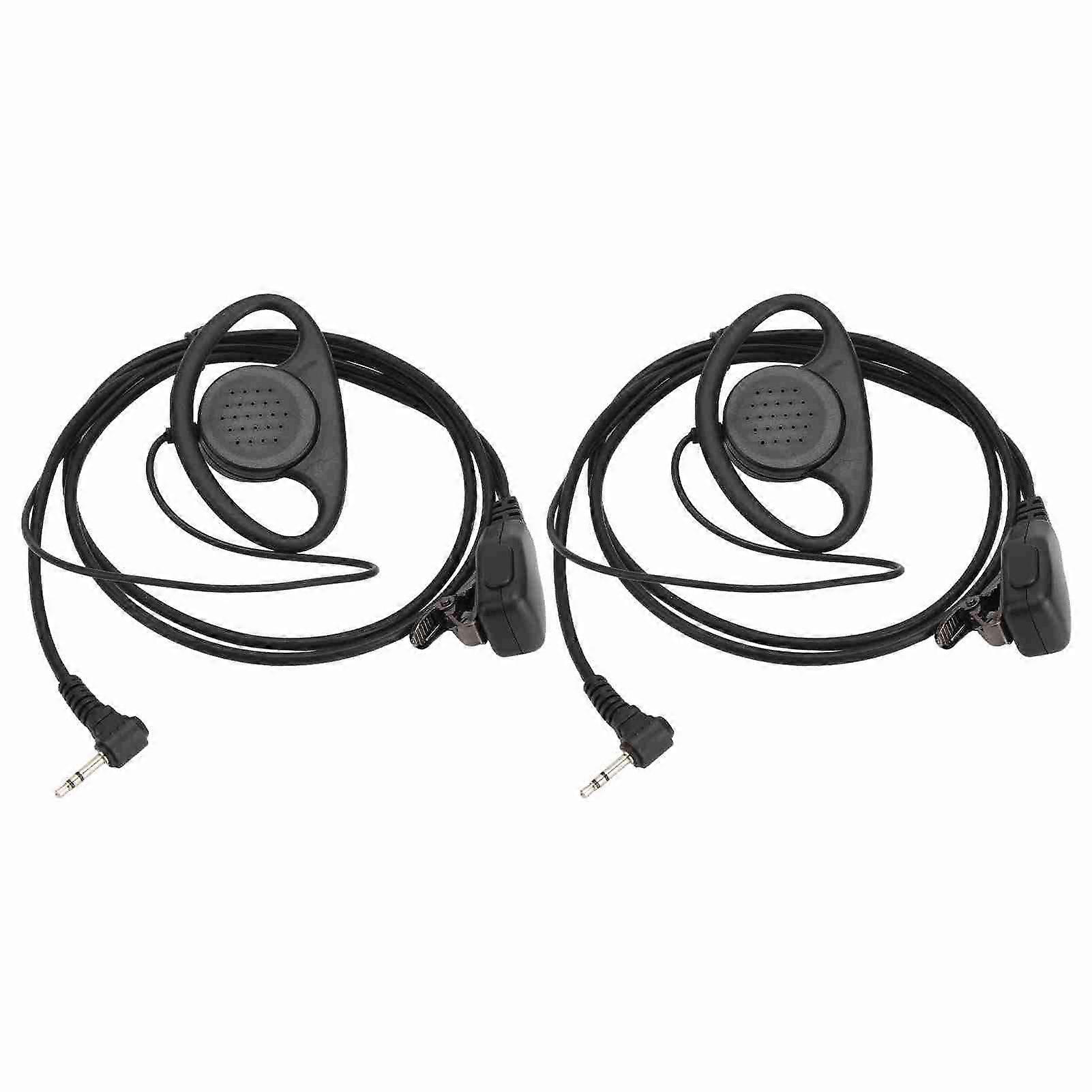 Walkie Earpiece Electroplating Process 1 Pin 2.5mm Two Way Radio Headset for Motorola Walkie Talkie