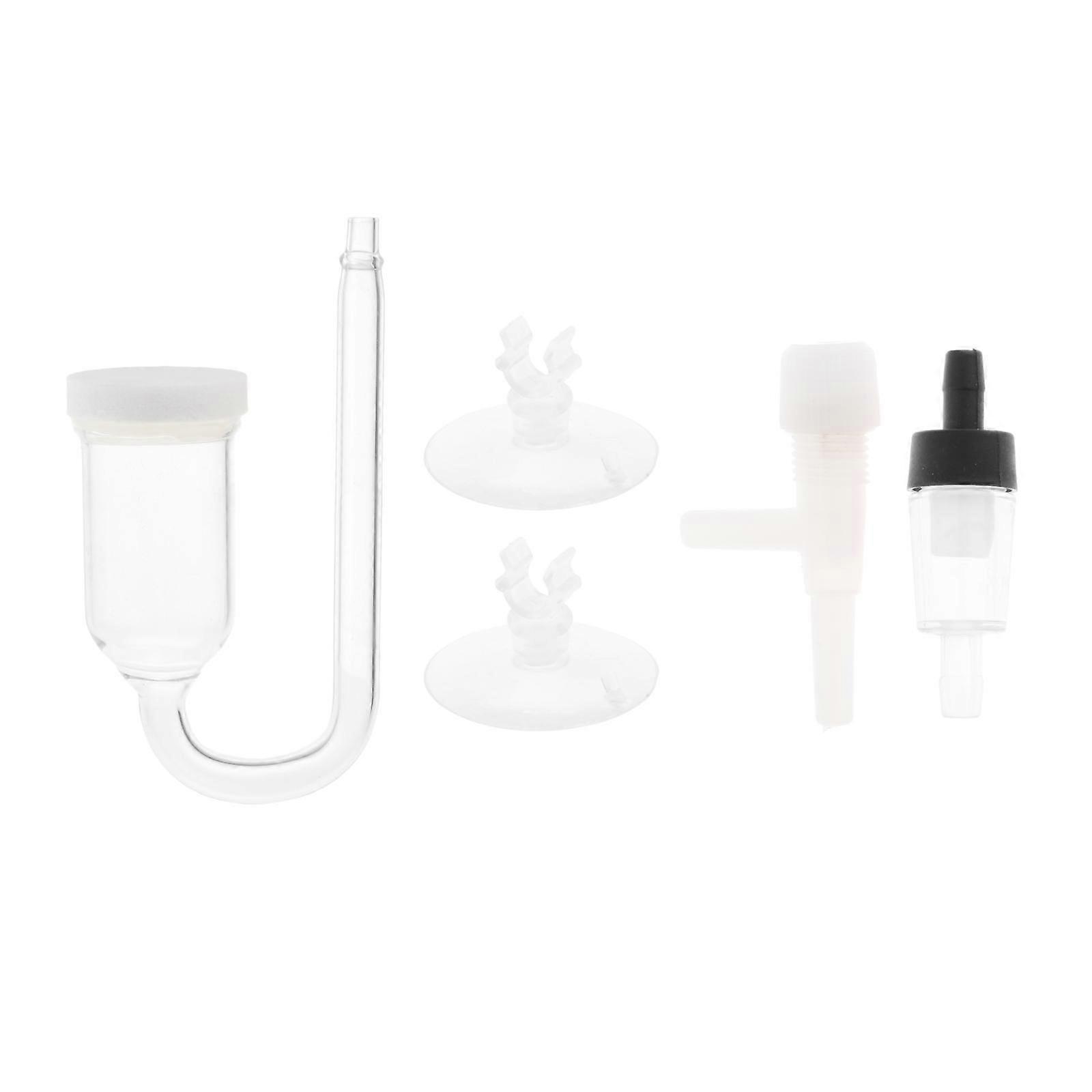 Aquarium CO2 Diffuser w/ U-Shape Connecting Tube for Planted Tank