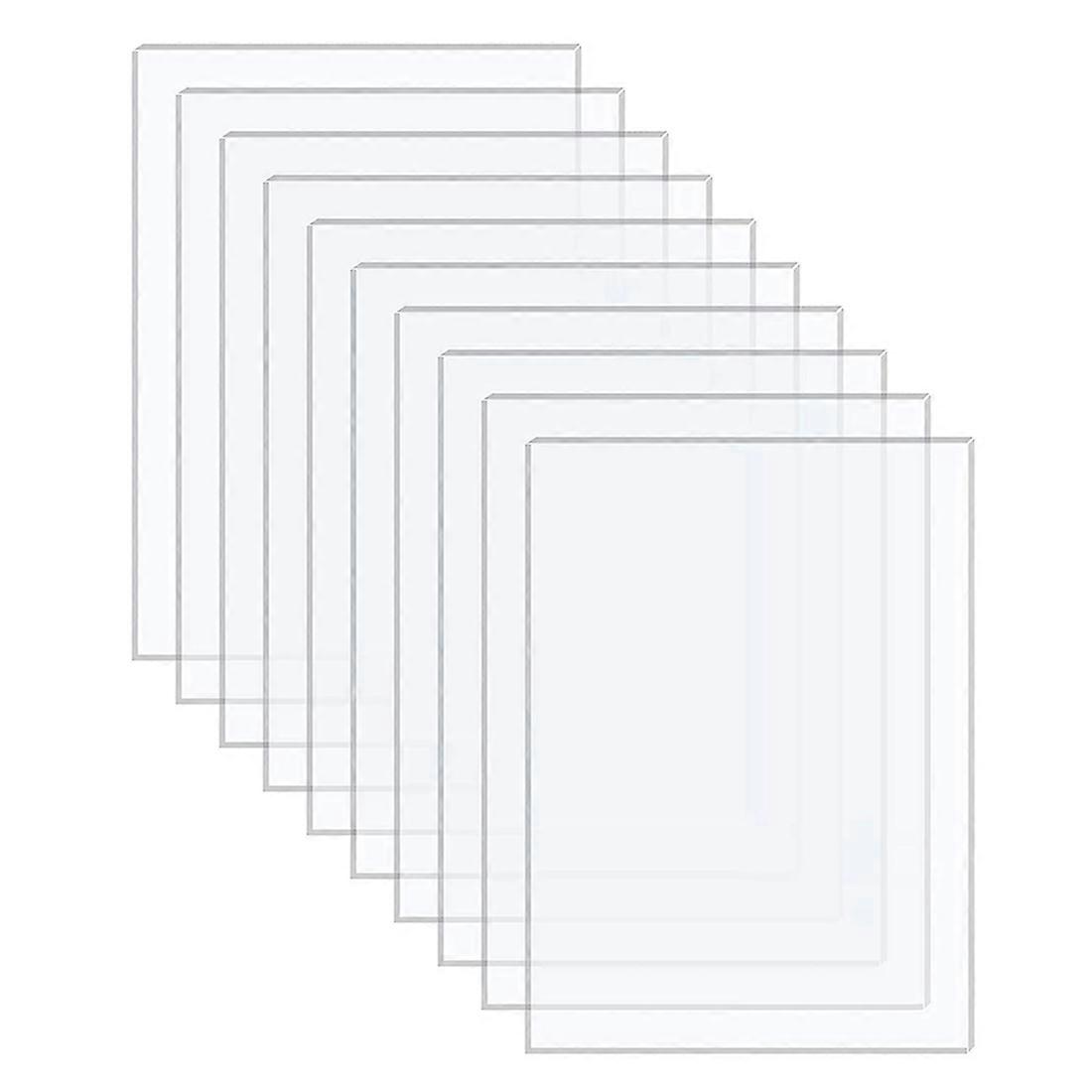 20Pc Acrylic Clear Sheet Acrylic Board for Project Picture Frame