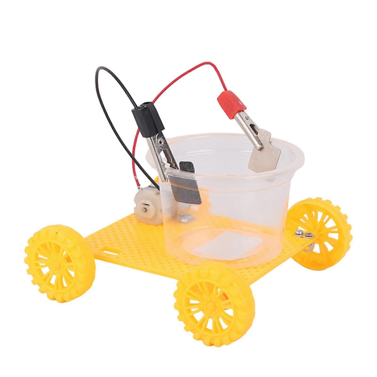 Salt Water Power Car Science Toy Kit 3D Assemble Car Experiment Toy for Gift