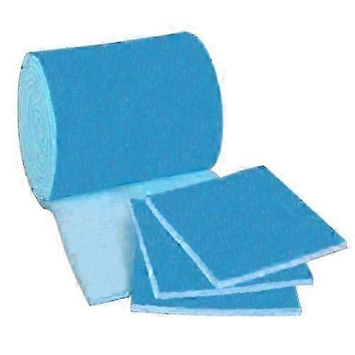 HVAC Air Filter Media Roll, Merv6 Polyester 1"x24"x10' - Blue/White