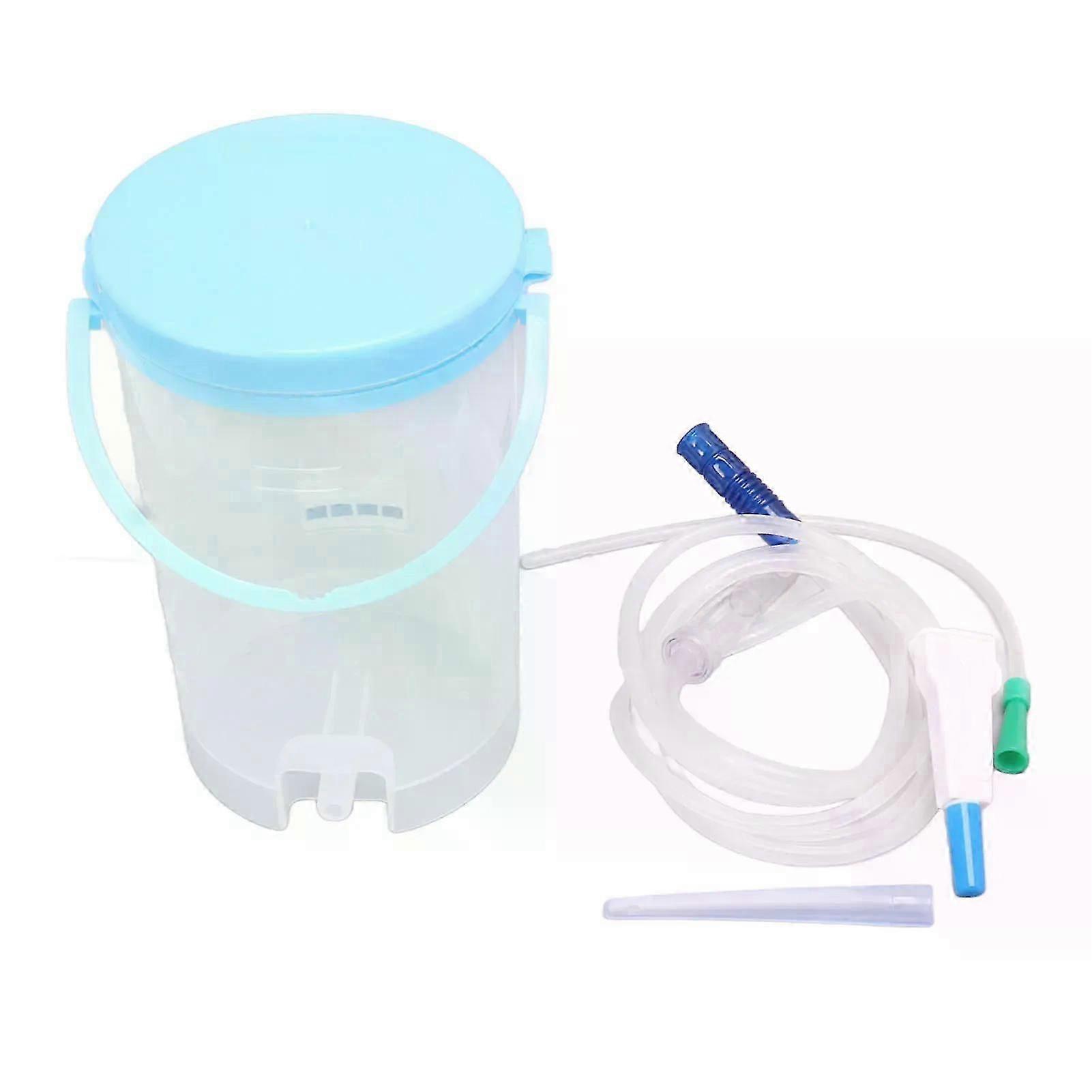 Enema Set 1200ml Portable Silicone ABS Transparent Safe Coffee Enema Bucket Easy for Home