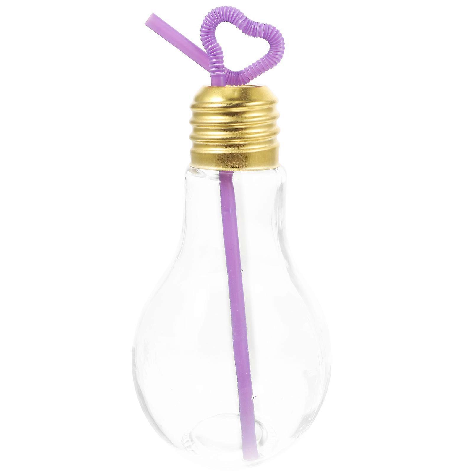 Bulb Glass for Drinks, Innovative Party Favor Lid, Suitable for Outdoor Use