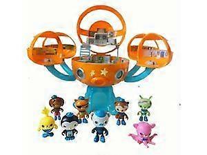 2025 Octonauts Octopod Castle Adventure Playset, 8st actionfigur dockor set med havstulpaner, Peso, Kwazii, Dashi, Tweak