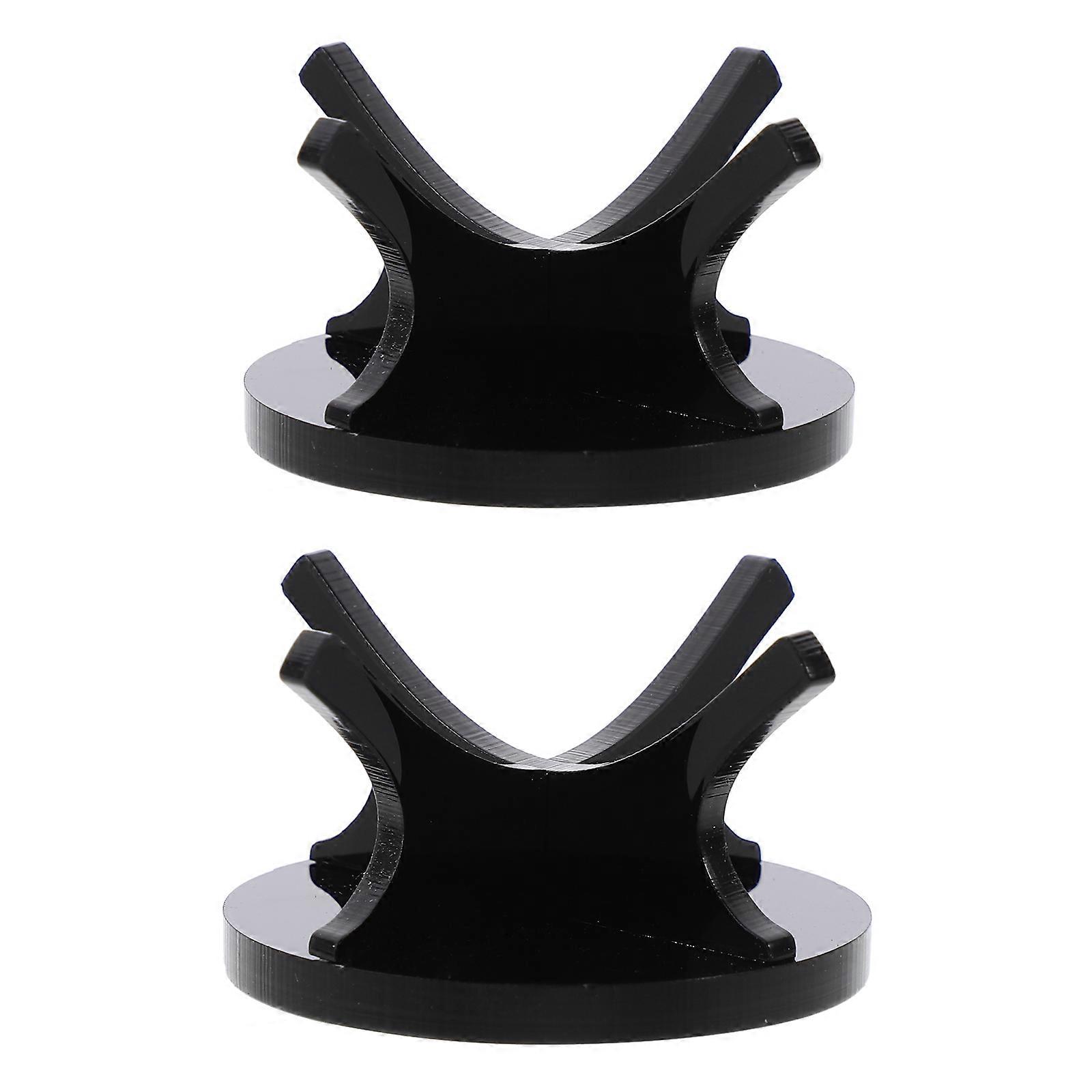 2 Pack Acrylic Baseball Display Rack for Home Use Black Color Fits Perfectly for Show Collections