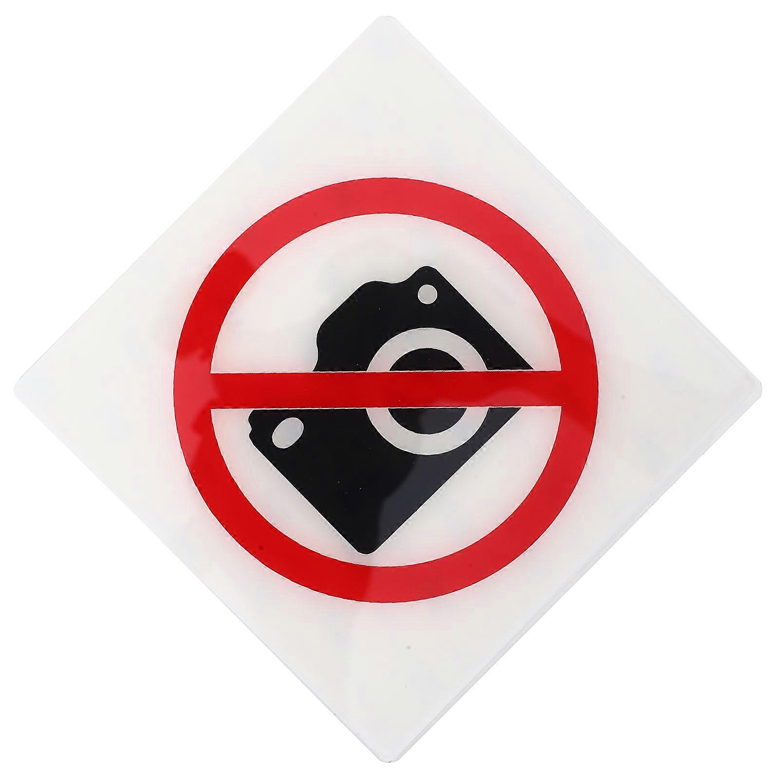 Acrylic No Photo Markers, Multi Purpose Usage, Enhanced Security for Special Zones