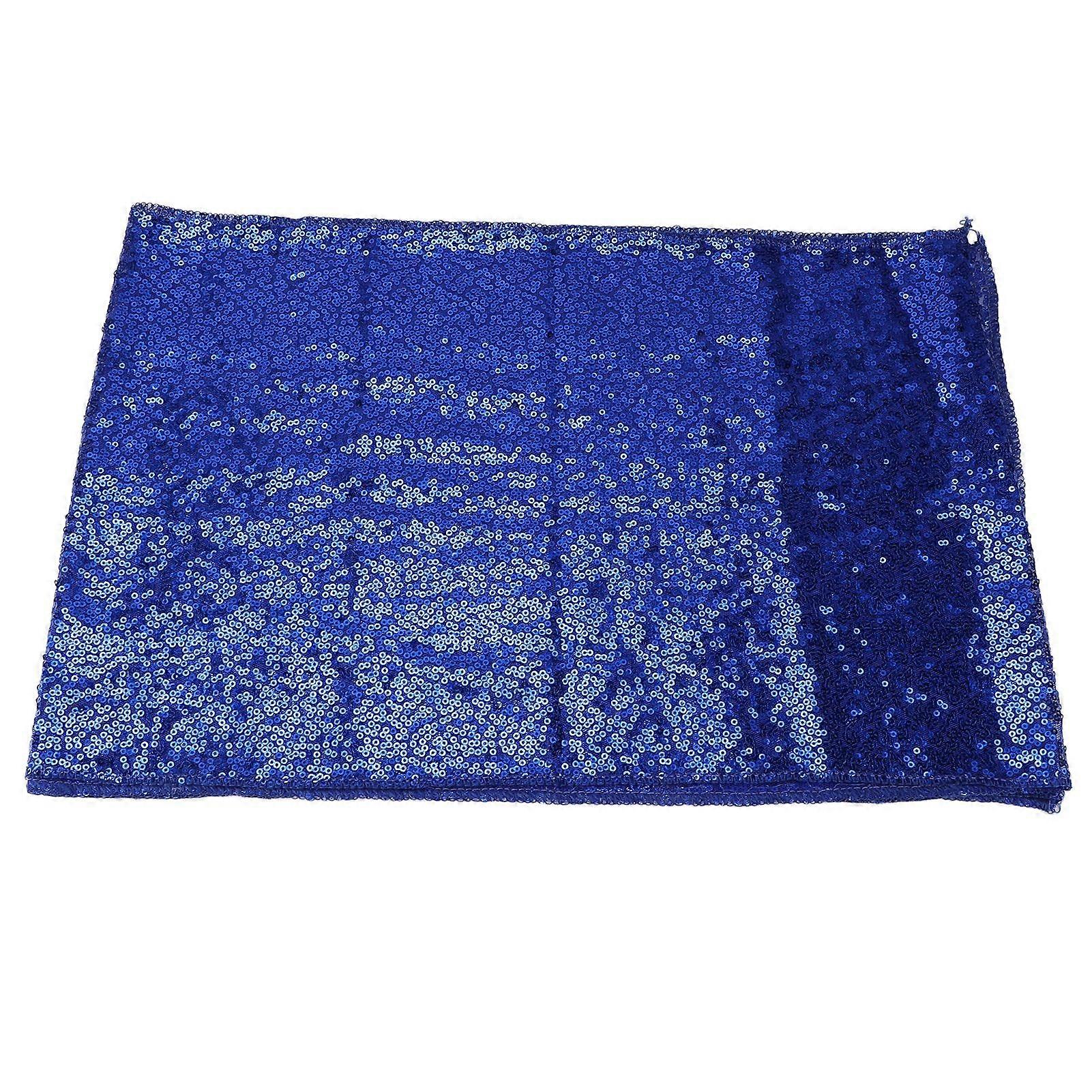 2025 Latest Model  Tablecloth Dark Blue Sequins Christmas Wedding Party