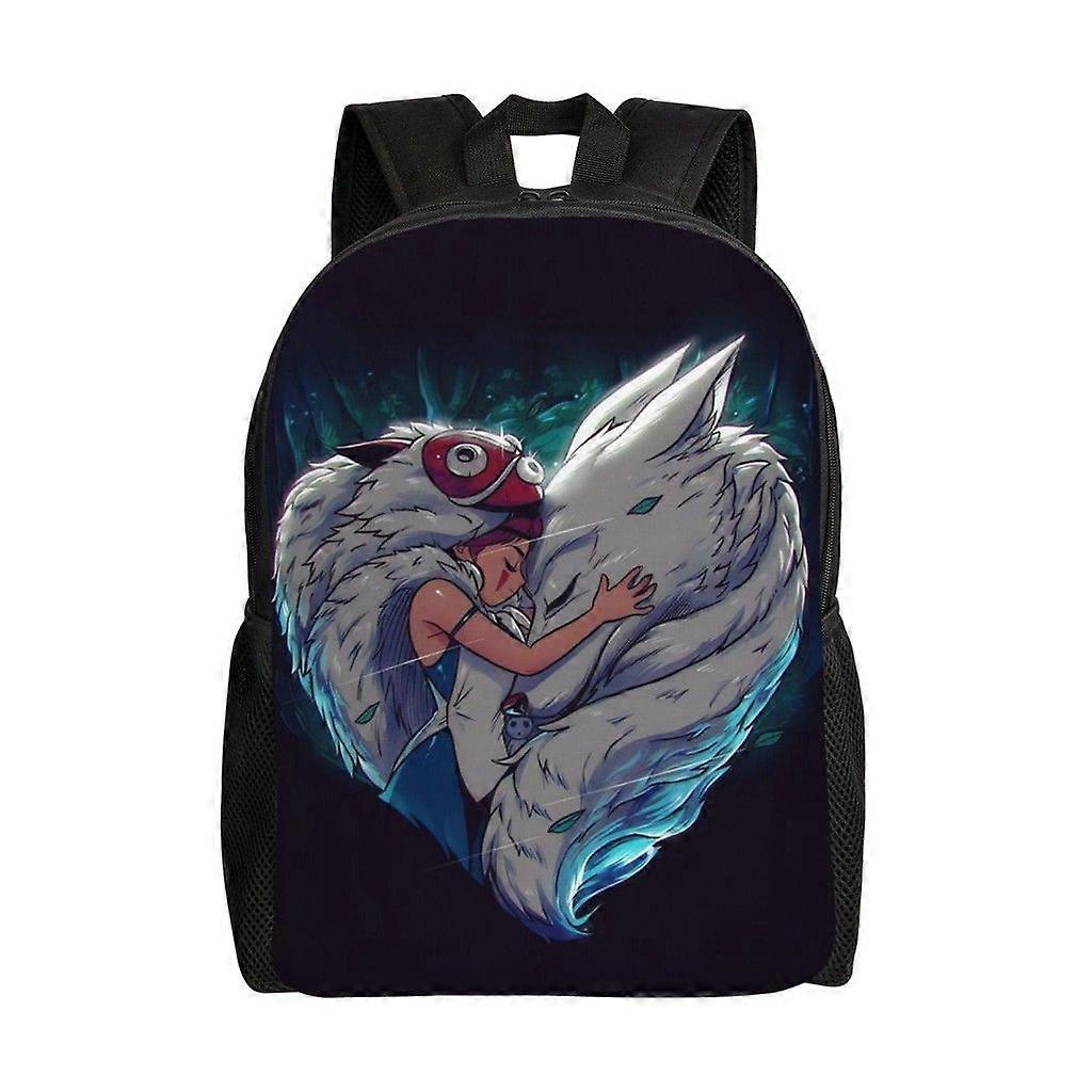 プリンセスモノノケ多用途バックパックウォッシャブルカジュアルスタイル学生バックパックトレンディなオックスフォード布コンピューターバッグユニセックス-hk3060