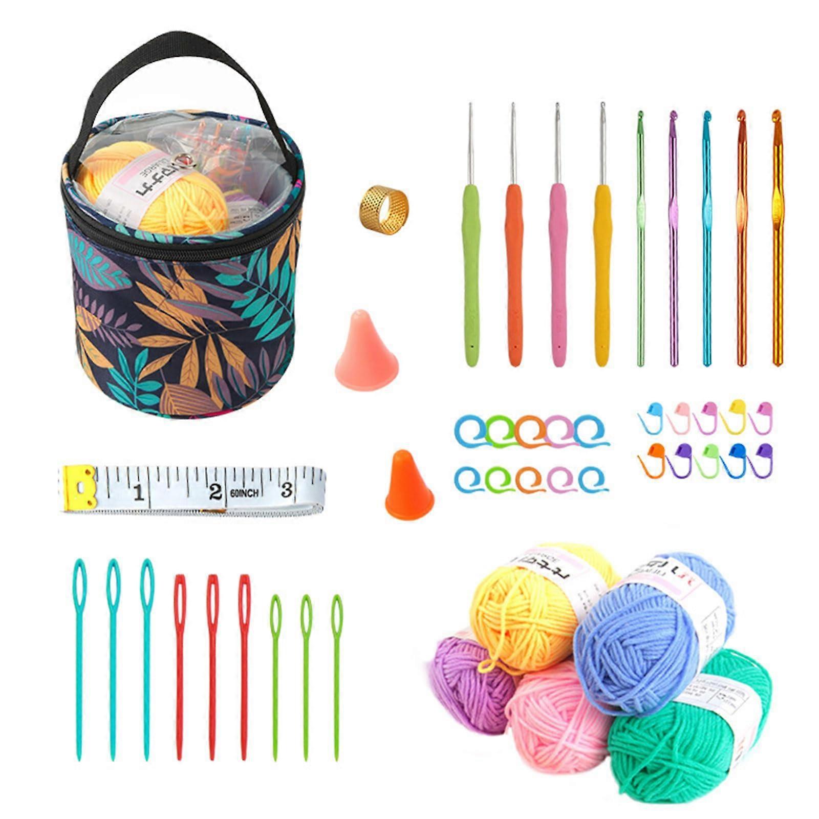 Beginnerfriendly knitting starter kit Learn basic techniques with detailed tructions (possibly not in German)