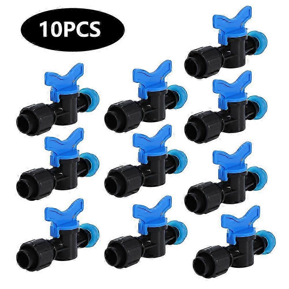 10Pcs Plastic Water Pipe Bypass Valve Hose Connector with Rubber Ring