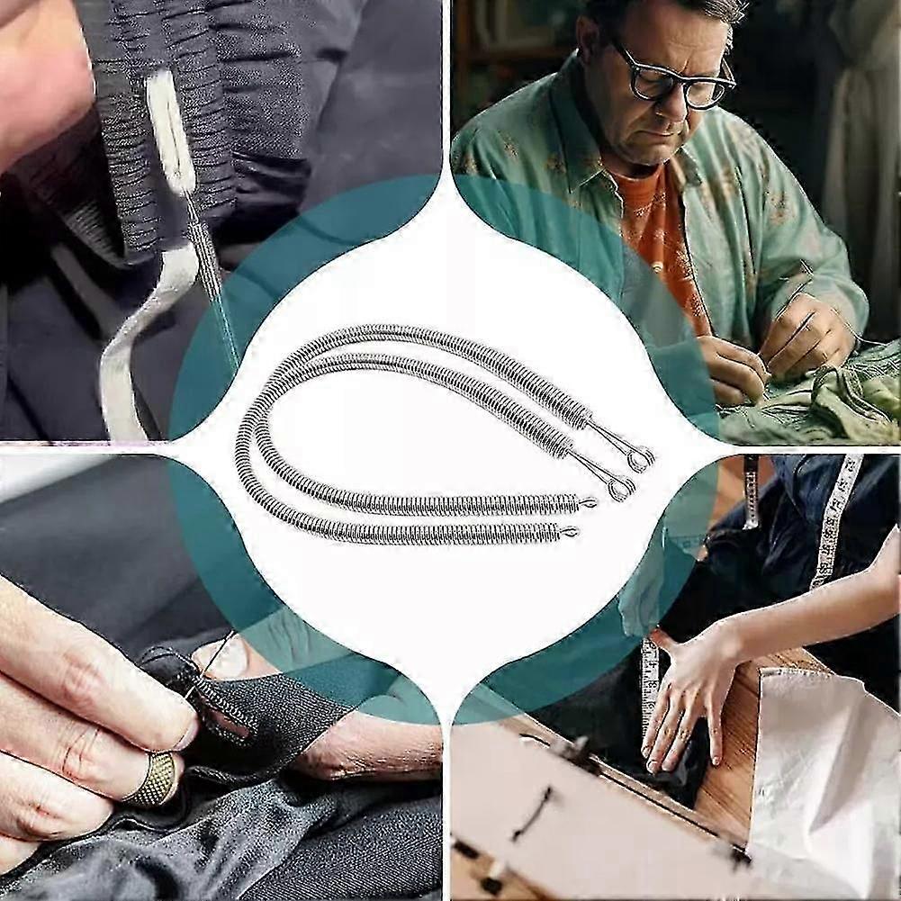 Spring Drawstring Needle Threader, 2024 New Drawstring Rope Threader Tool DIY 2025