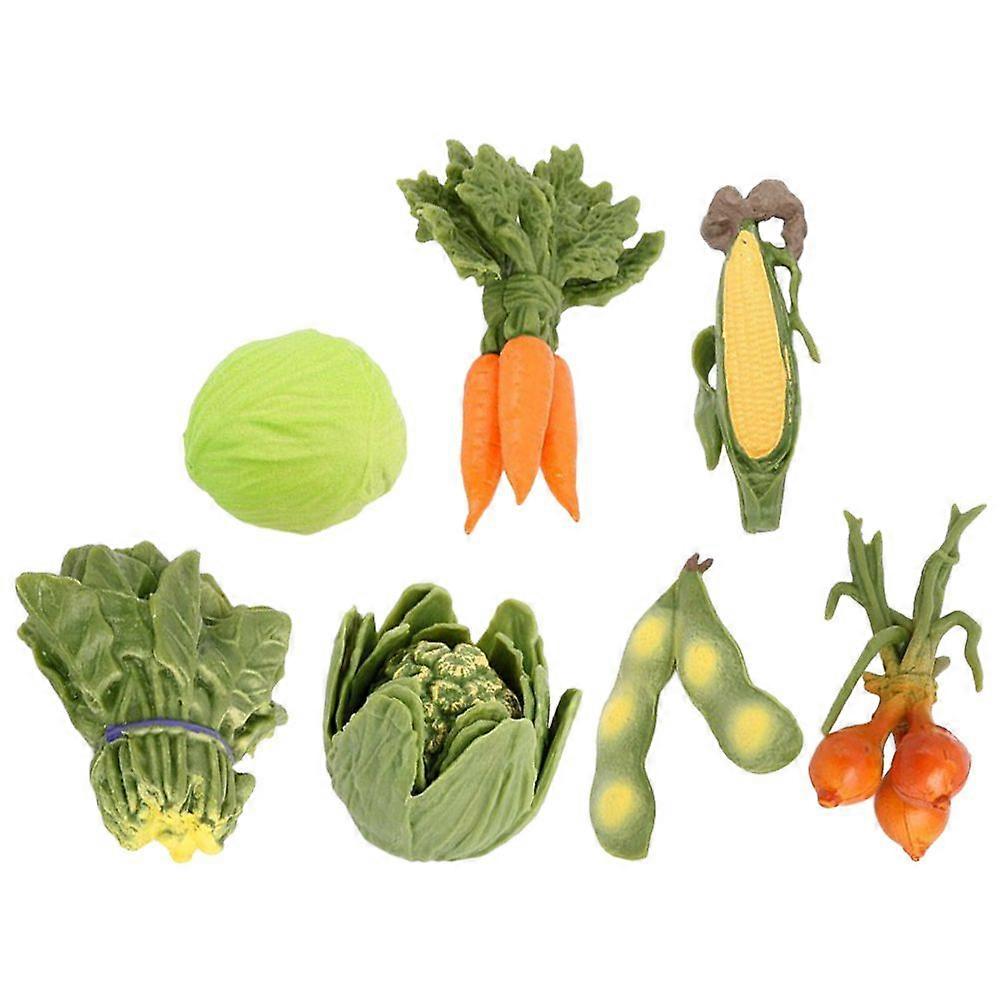 1 Set Artificial Vegetable Plastic Fake Vegetable Model Simulation Vegetables Model Photography Props
